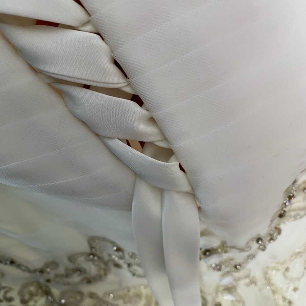 Allure Bridals 9300 wedding dress in ivory/silver - Picture 15 of 16
